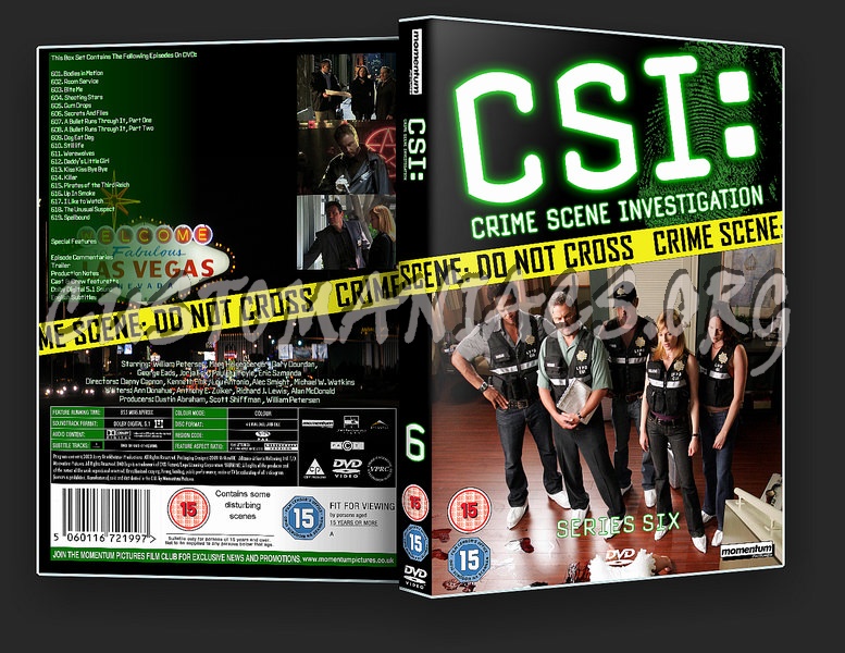 CSI: Crime Scene Investigation Series 6 dvd cover