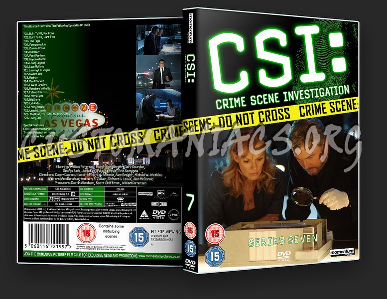 CSI: Crime Scene Investigation Series 7 dvd cover
