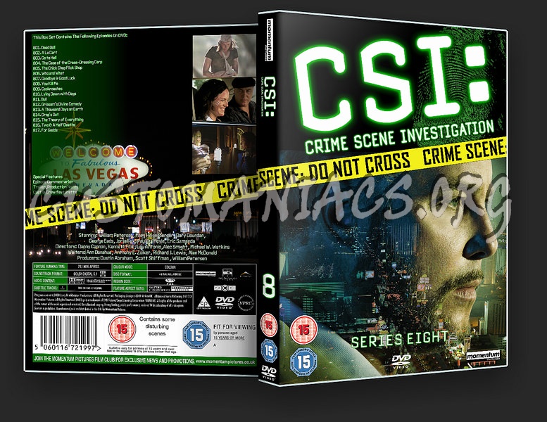 CSI: Crime Scene Investigation Series 8 dvd cover