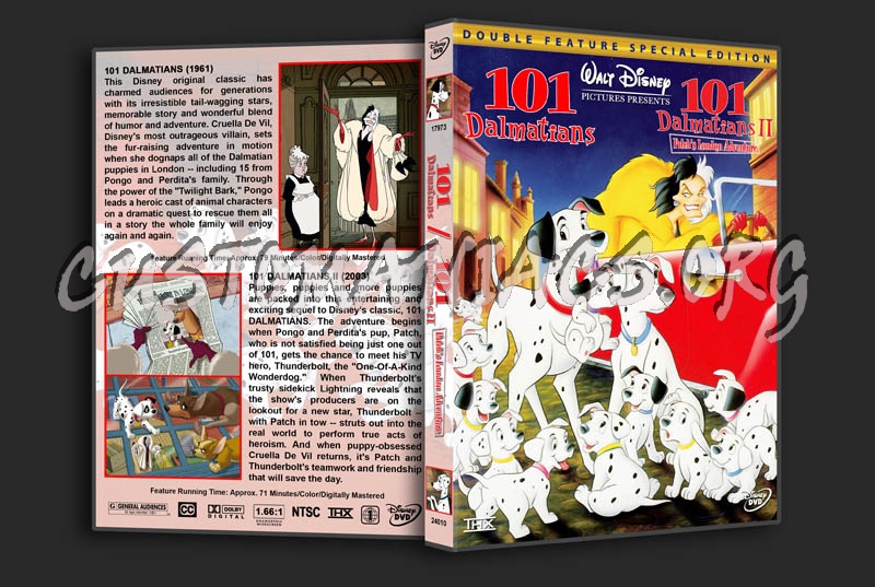 101 Dalmatians/101 Dalmatians II Double Feature dvd cover