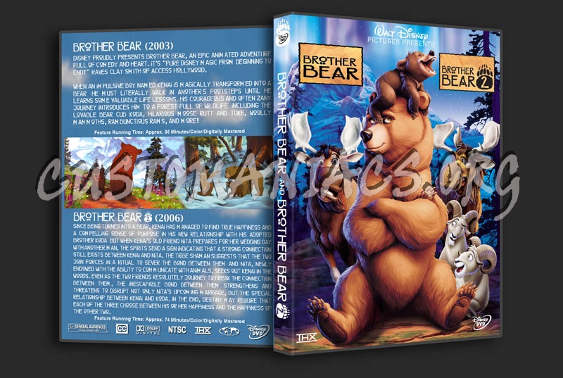 Brother Bear/Brother Bear 2 Double Feature dvd cover