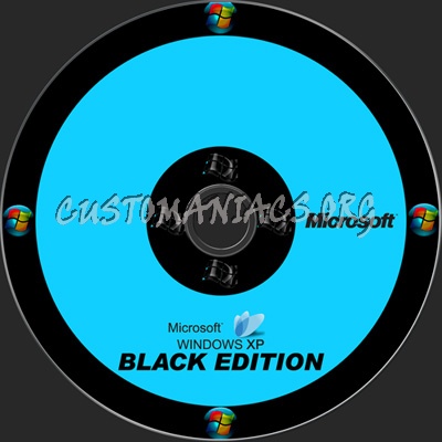 Windows XP Black Edition dvd label