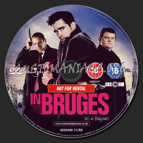In Bruges dvd label