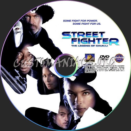 Street Fighter: The Legend of Chun-Li dvd label