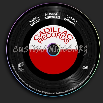 Cadillac Records dvd label