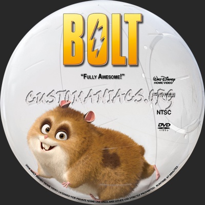 Bolt dvd label