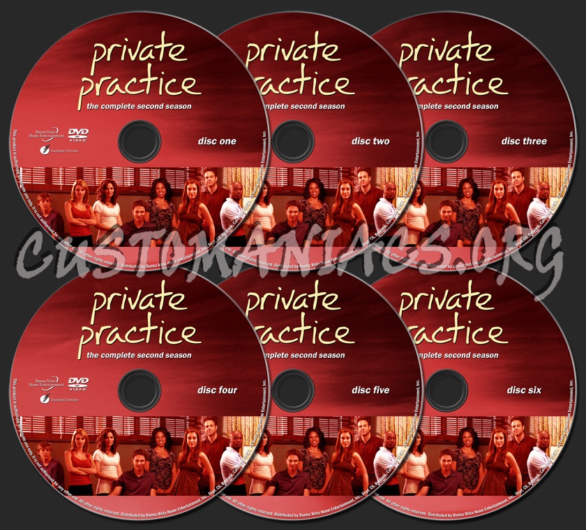 Private Practice Season 2 dvd label
