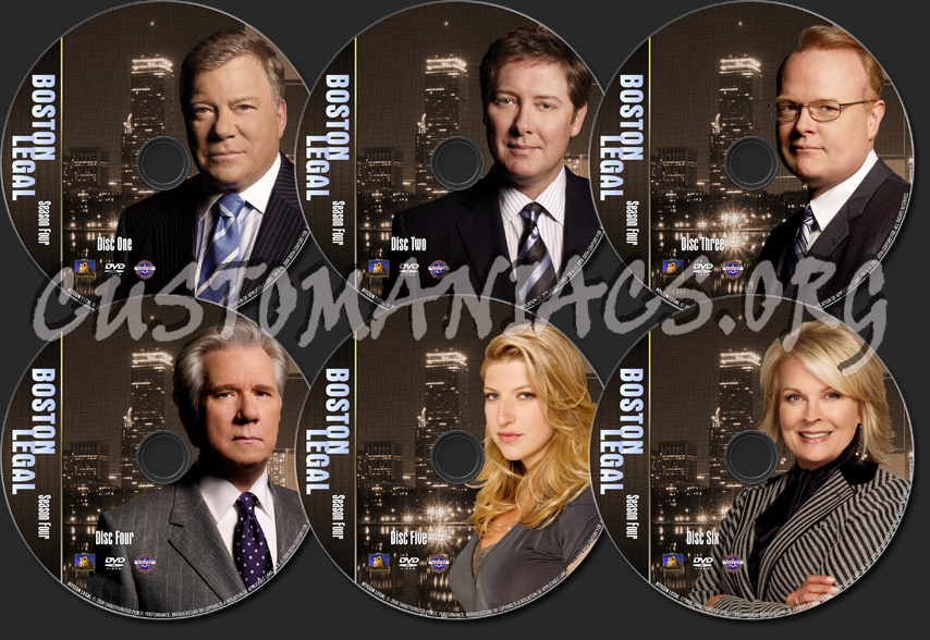 Boston Legal Season Four - TV Collection dvd label