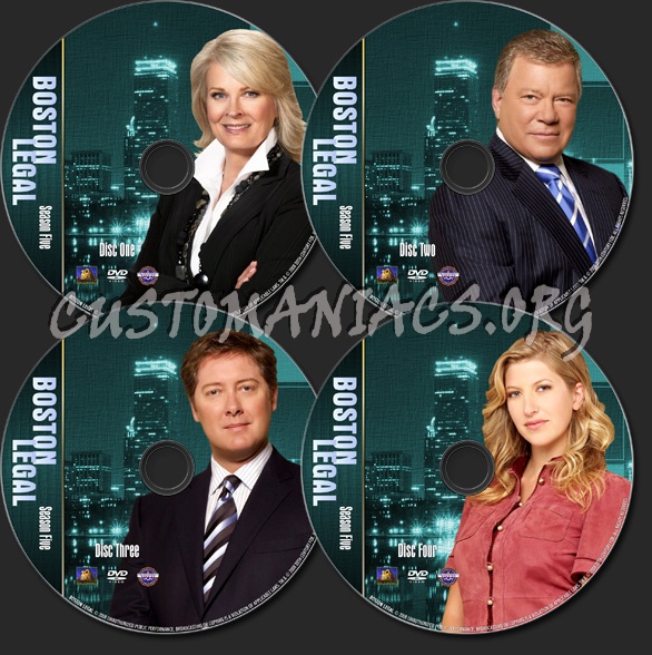 Boston Legal Season Five - TV Collection dvd label