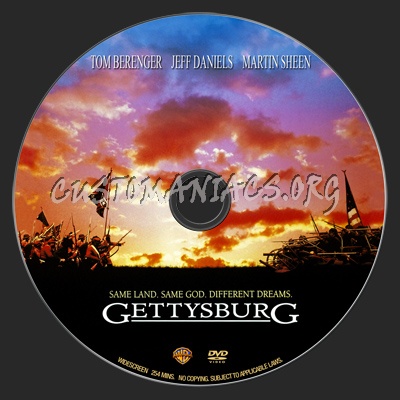 Gettysburg dvd label