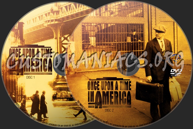 Once Upon A Time In America dvd label