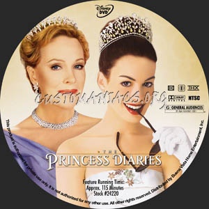The Princess Diaries dvd label