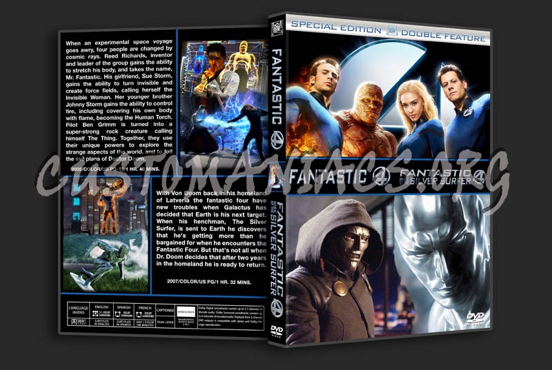 Fantastic 4 Double Feature dvd cover