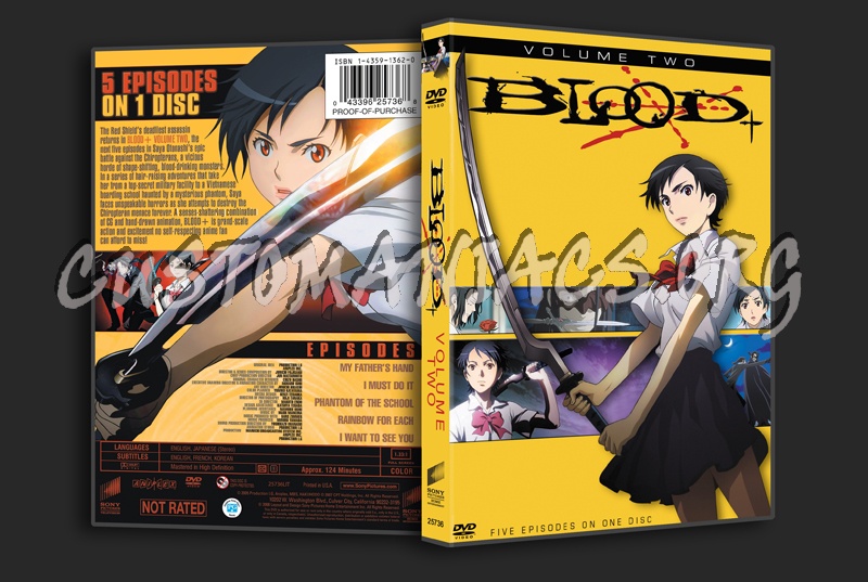 Blood+ Volume 2 dvd cover
