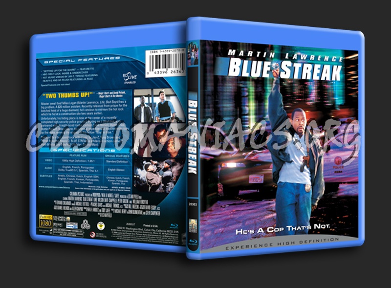 Blue Streak blu-ray cover