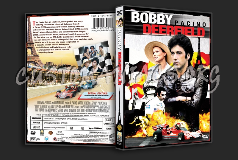 Bobby Deerfield dvd cover