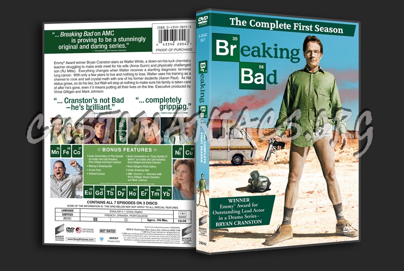 Breaking Bad Season 1 dvd cover