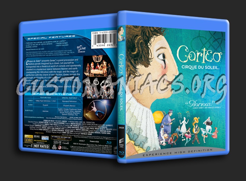 Corteo: Cirque Du Soleil blu-ray cover