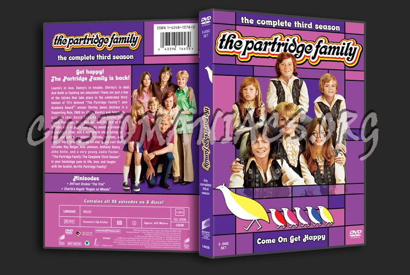 The Partridge Family Season 3 dvd cover