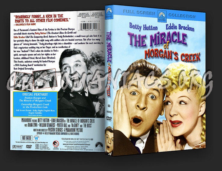 The Miracle of Morgan's Creek dvd cover