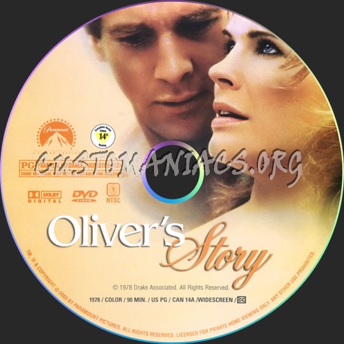 Oliver's Story dvd label