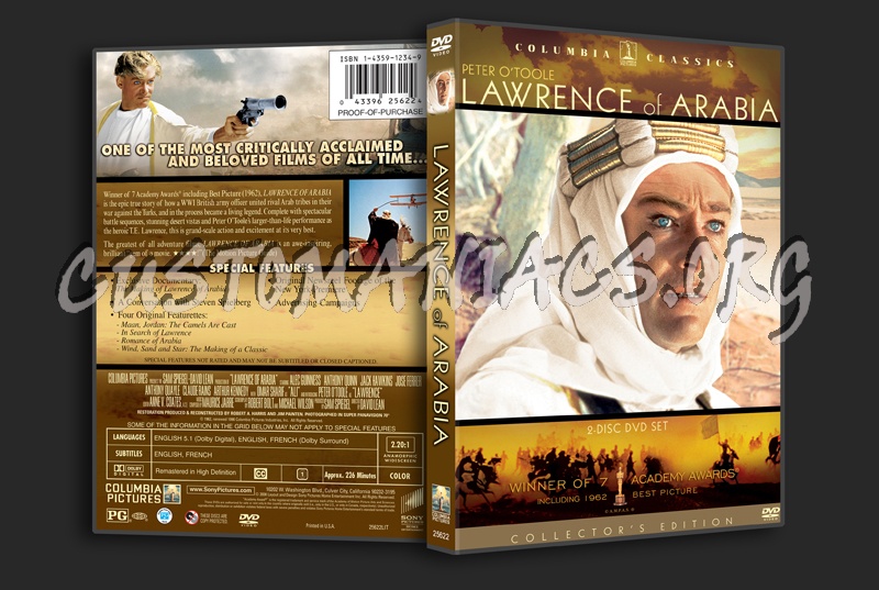 Lawrence of Arabia dvd cover