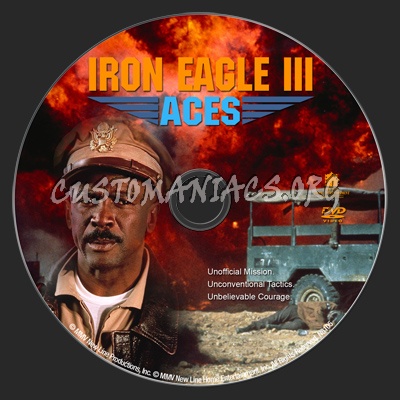 Iron Eagle III : Aces dvd label