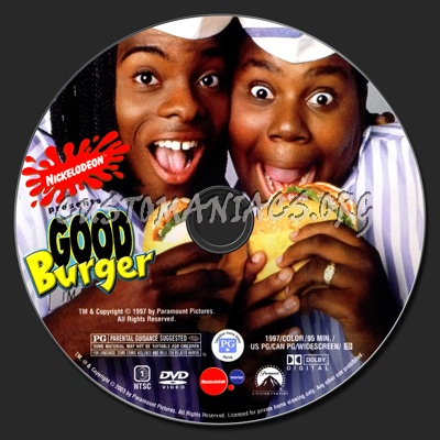 Good Burger dvd label