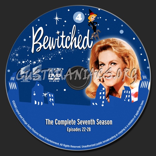 Bewitched - Season 7 dvd label