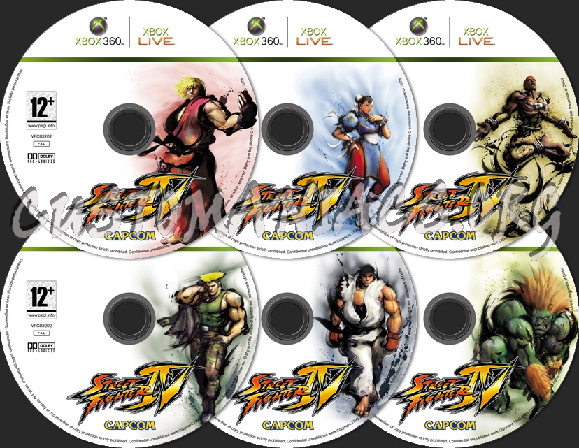 Street Fighter IV dvd label