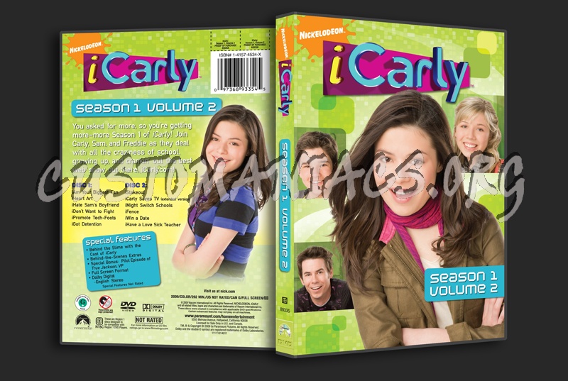 Icarly Season 1 Volume 2 Dvd Cover Dvd Covers Labels By Customaniacs Id Free Download Highres Dvd Cover