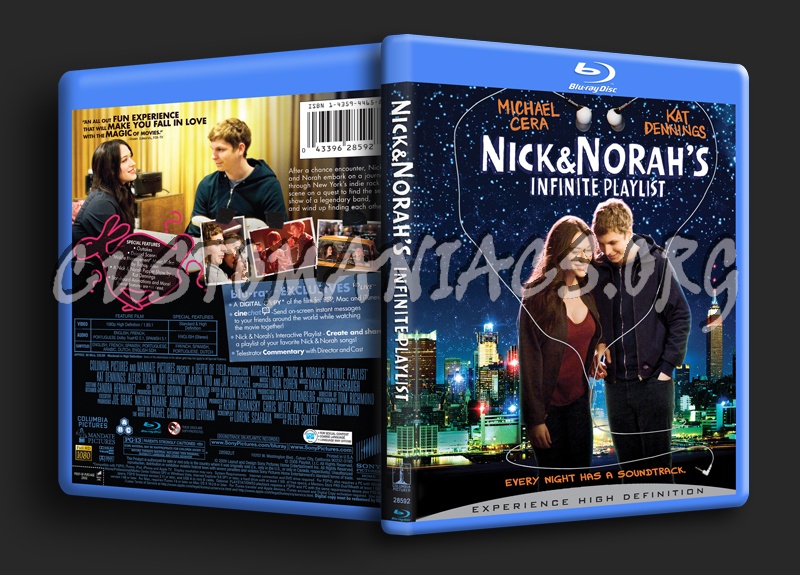 Nick & Norah's Infinite Playlist blu-ray cover