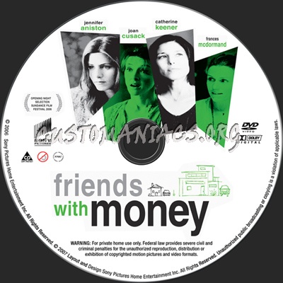 Friends With Money dvd label