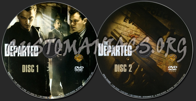 The Departed dvd label