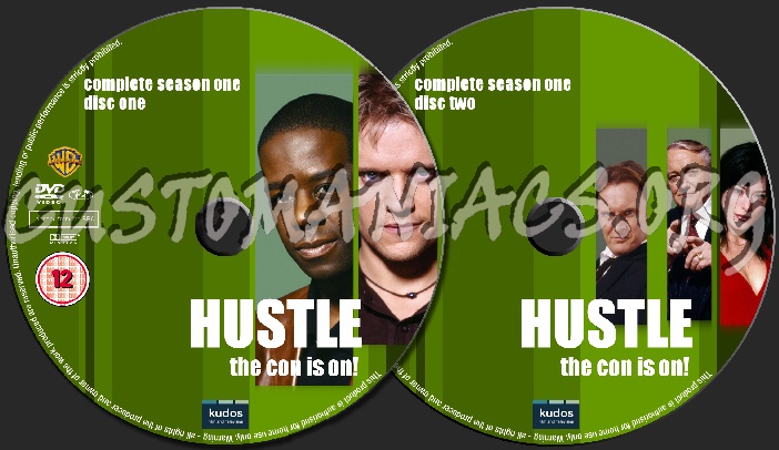 Hustle The Complete Series dvd label