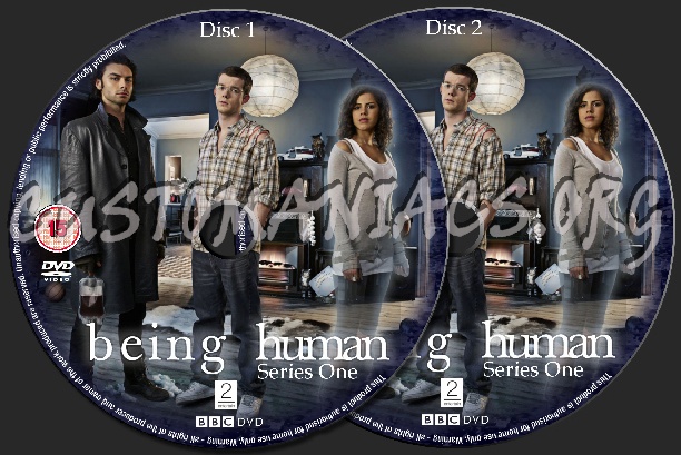 Being Human dvd label