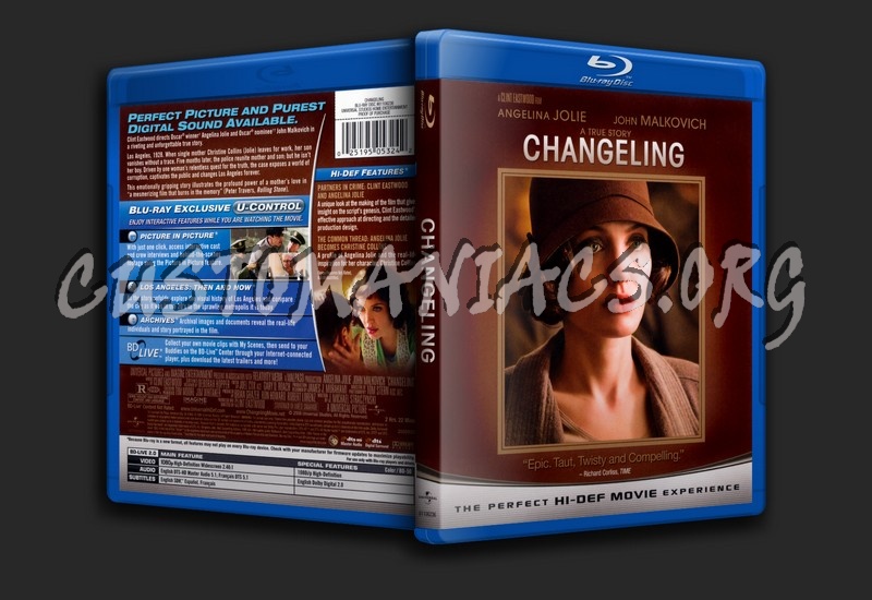 Changeling blu-ray cover