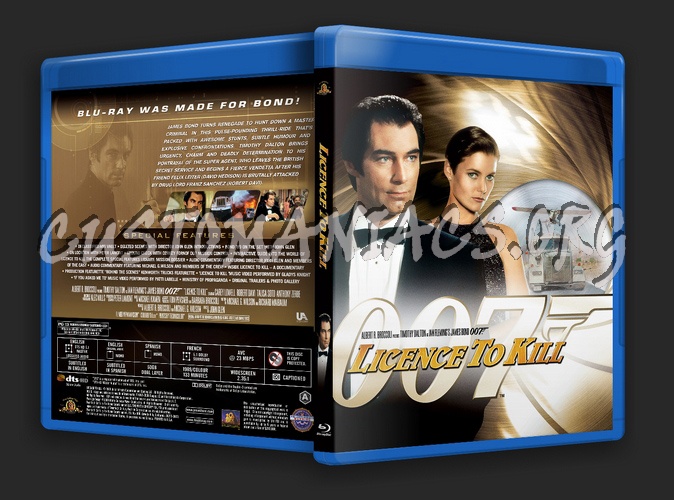 James Bond: Licence to Kill blu-ray cover