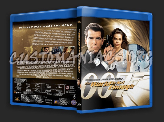 James Bond: The World is Not Enough blu-ray cover