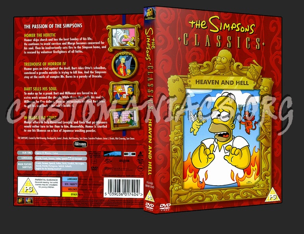 Simpsons - Heaven And Hell dvd cover