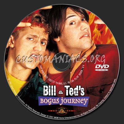 Bill & Ted's Bogus Journey dvd label