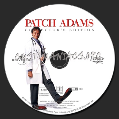 Patch Adams dvd label