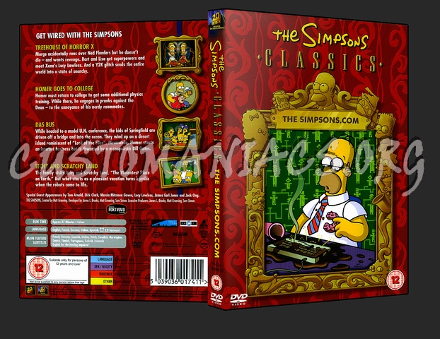 Simpson - The Simpsons dot com dvd cover