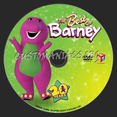 The Best Of Barney dvd label