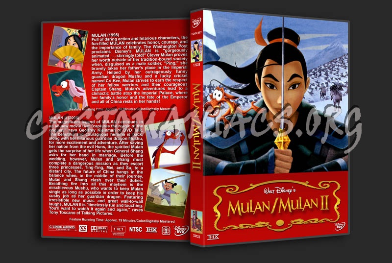 Mulan / Mulan II Double Feature dvd cover