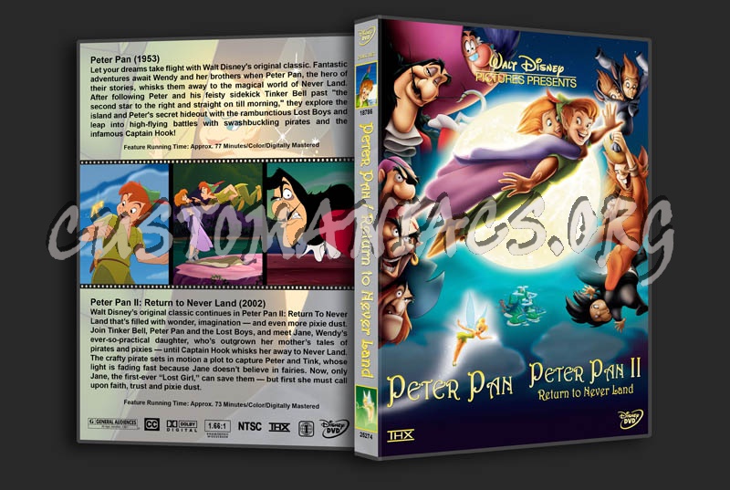 Peter Pan / Peter Pan II Double Feature dvd cover