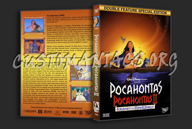 Pocahontas / Pocahontas II Double Feature dvd cover