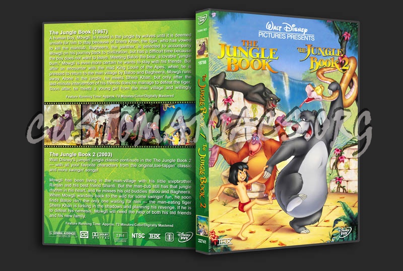 The Jungle Book / The Jungle Book 2 Double Feature dvd cover