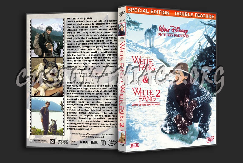 White Fang / White Fang 2 Double Feature dvd cover