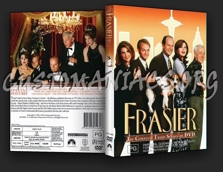 Frasier Series 1, 3 & 4 dvd cover